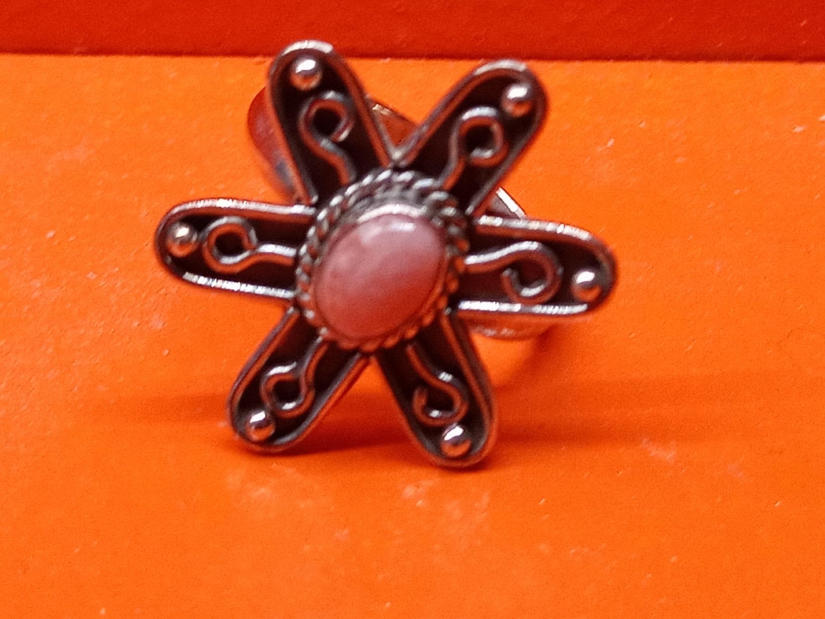 Ringe: 925er Silber Ring mit Rhodochrosist Stein. – Gebraucht aus basel von markusb07 1