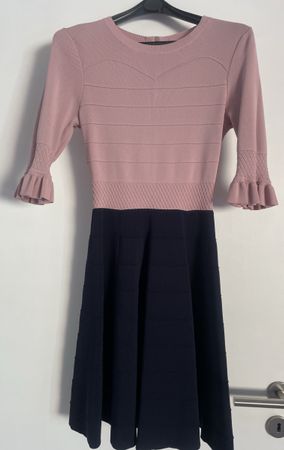 Ted Baker Kleid, Grösse 34, Rosé/Marine - Top Zustand