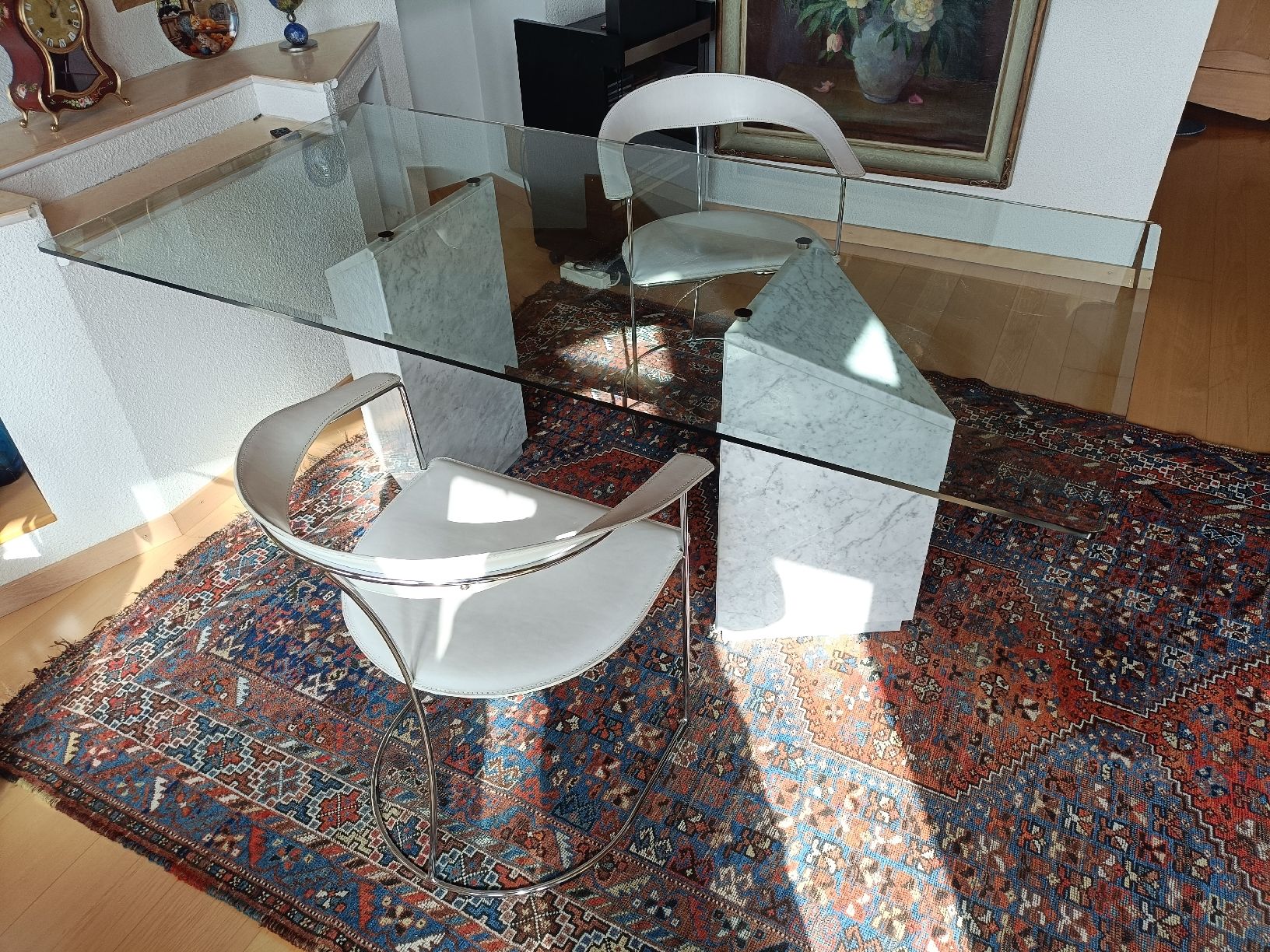 Tavoli: Designer Tisch mit zwei Stühlen – Usato da Schöfflisdorf venduto da Topo44 1