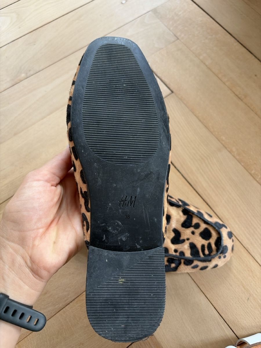 H&M Scarpe da donna: H&M Lederslipper / Loafer 38, Leopard – Nuovo (secondo la descrizione) da Meggen venduto da TobeOneS 1