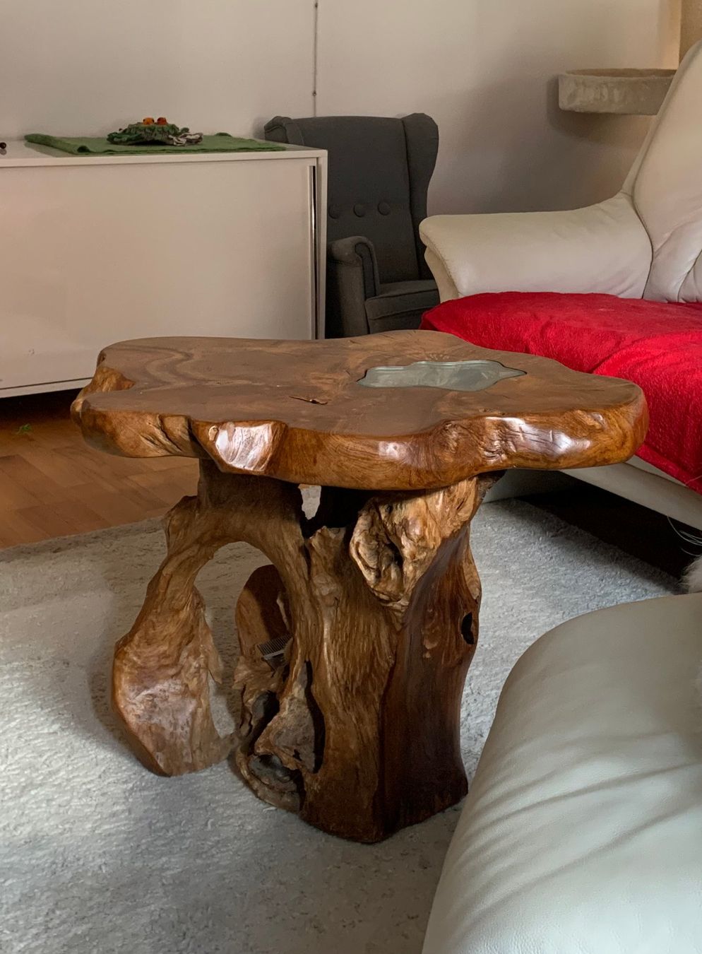 Tische: Wurzeltisch mit Glaseinlage – Gebraucht aus Unterkulm von her_5xhr 1