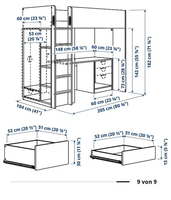 Ikea Betten: Smastad Hochbett von IKEA – Gebraucht aus Solothurn von seggy21 4