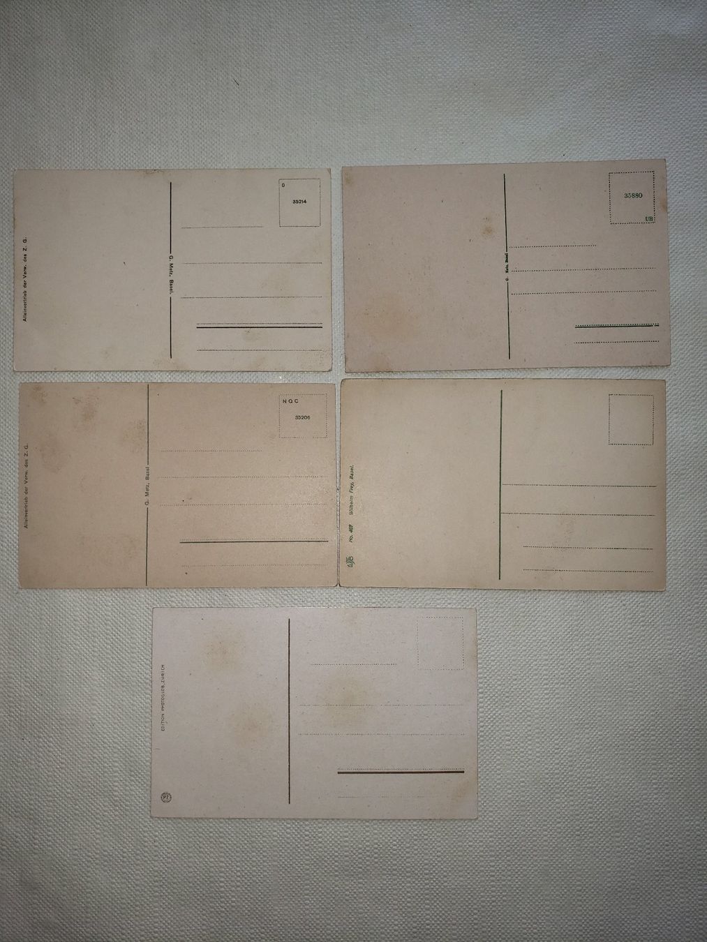 Ansichtskarten: Zolli Basel, Ansichtskarten Sammlung Konvolut 5 Stk. – Gebraucht aus Loveresse von Gloveresse 1