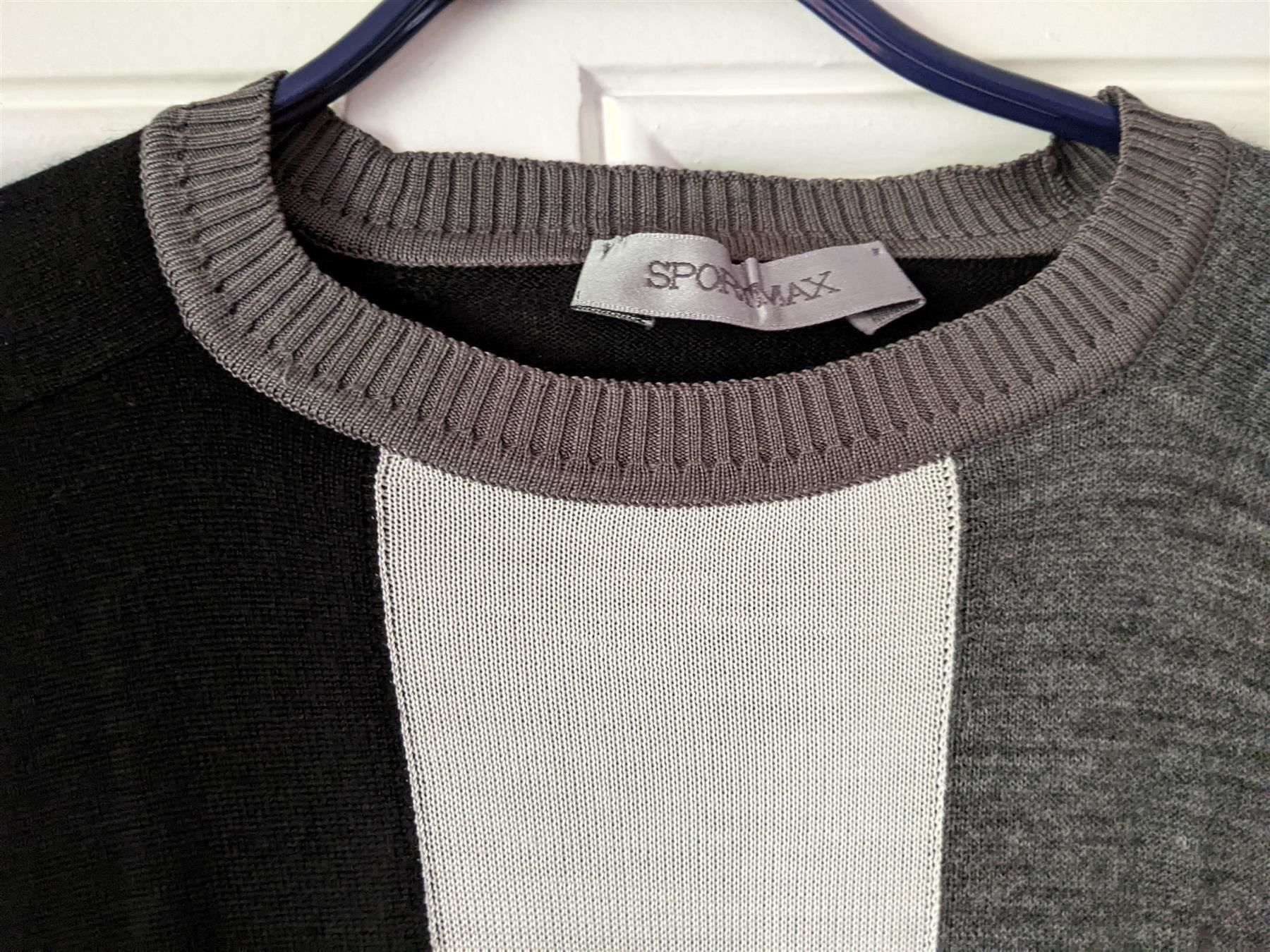 Sportmax Pulls & Sweat-shirts: SPORTMAX : Pull patchwork laine/soie lagenlook M – Neuf (Voir description) à Petit-Lancy par lilycerise 2