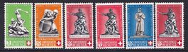 PP 1940, B3-6 inkl. B5c und B7, postfrisch**. Kat. Fr. 42.-.