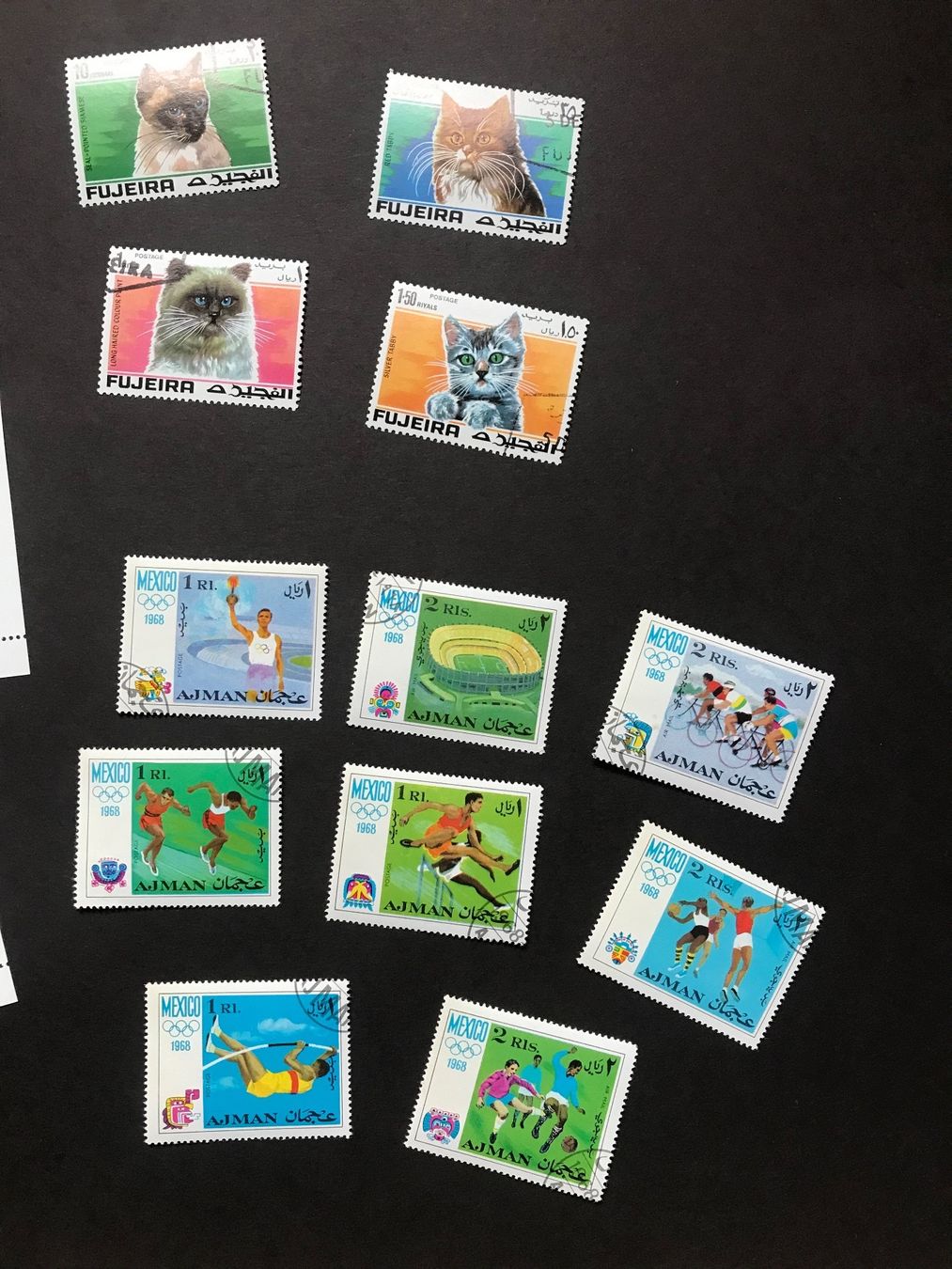 Alle Briefmarken: Kleinlot Vereinte Arabische Emirate – Gebraucht aus stäfa von brandy66 2