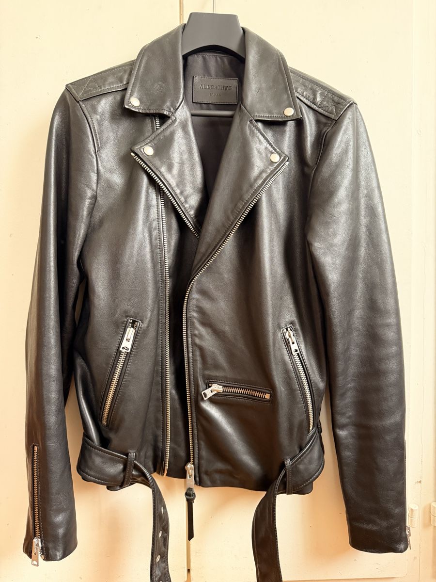Allsaints Giacche: AllSaints Leather Jacket, Black, Size S – Nuovo (secondo la descrizione) da Crissier venduto da jul_mwk5