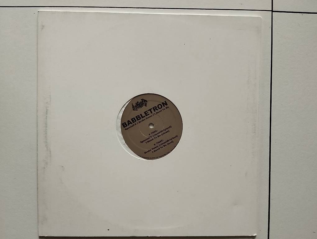 Dischi in vinile: Babbletron "Special FX / Broke Down / I Need To Be" 12" – Usato da Biel/Bienne venduto da sli_679k