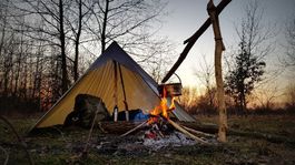 Bushmen Ultralight tarp 3 x 3 green Reis