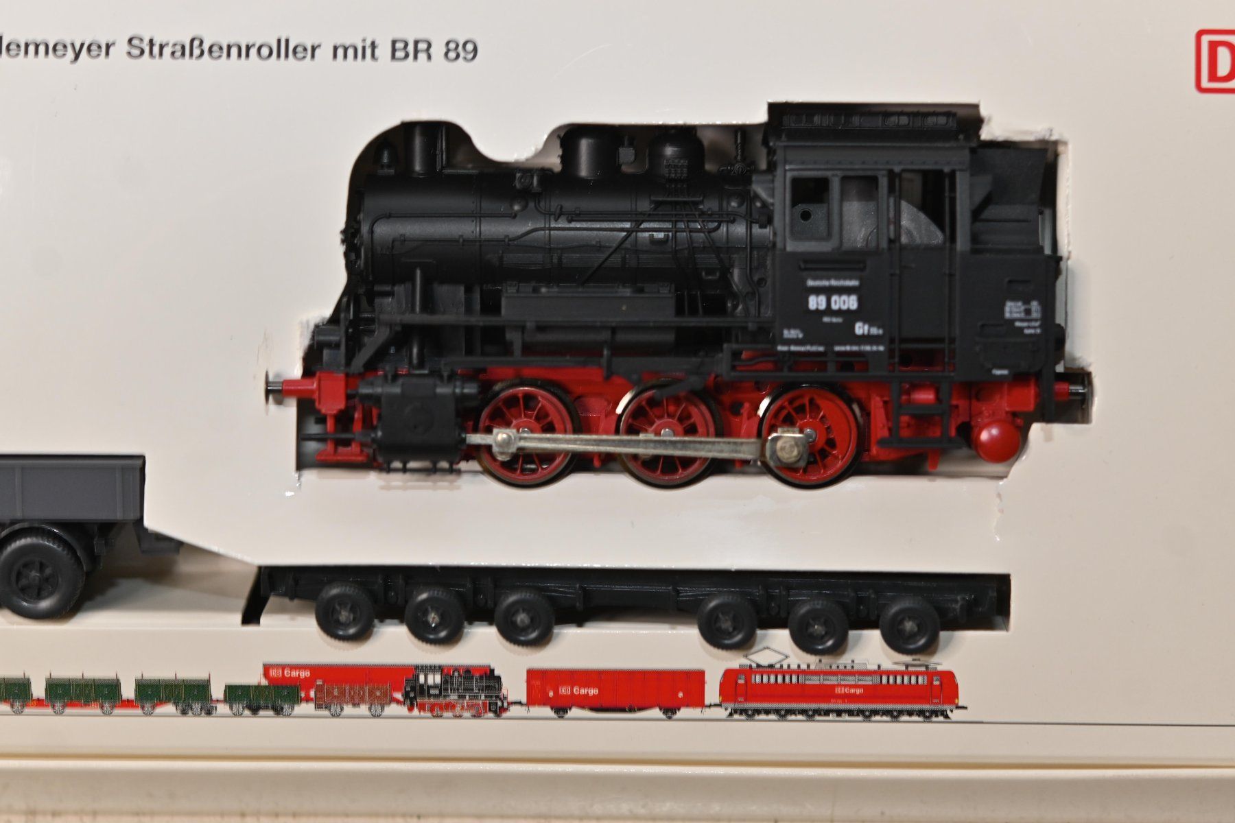 Fleischmann Modellini di ferrovie: DB Set Fleischmann HO/DC mit OVP , Lok ist ein Dummy mit OVP – Usato da Laupen ZH venduto da Zmoewe 1