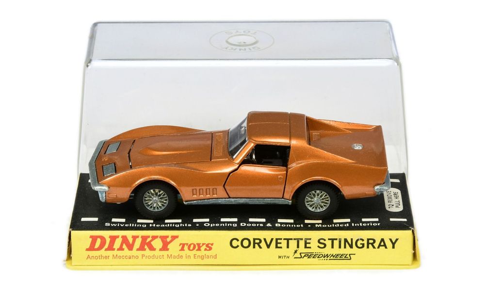 Vintage 1978 Dinky Die Cast Toys No. 221 Corvettes Stingray Sport Car 1