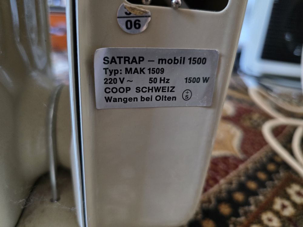 Elektrischer Heizofen Satrap mit Thermostat (Gebraucht) in ...