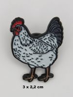 Ansteck Pin - Huhn - Henne - Emaille - 3x2,2cm