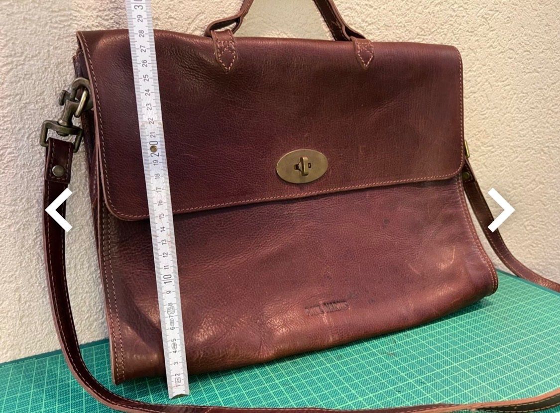 Borse: Ledertasche braun, von paul e marius – Usato da Bern venduto da KrAGinES 1