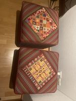 2 Hocker aus Pakistan oder Indien