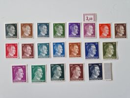 Deutsches Reich Adolf Hitler Briefmarken Set komplett