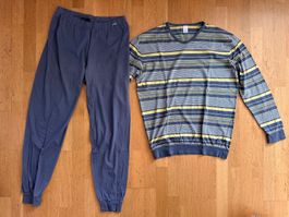 CALIDA Herrenpyjama Herrenschlafanzug Lang M Pyjama Langarm