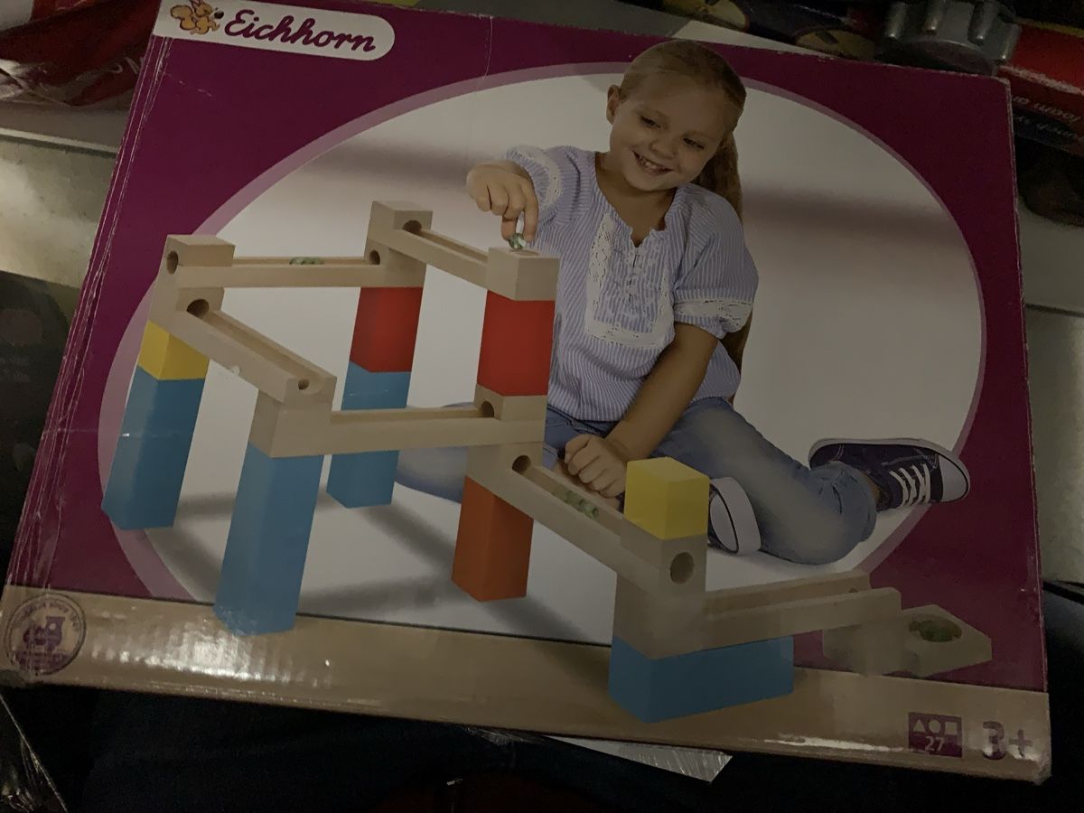 Eichhorn Kit di costruzioni: Spielzeug- Eichhorn Kugelbahn Bausatz – Usato da Zürich venduto da Gross9 1