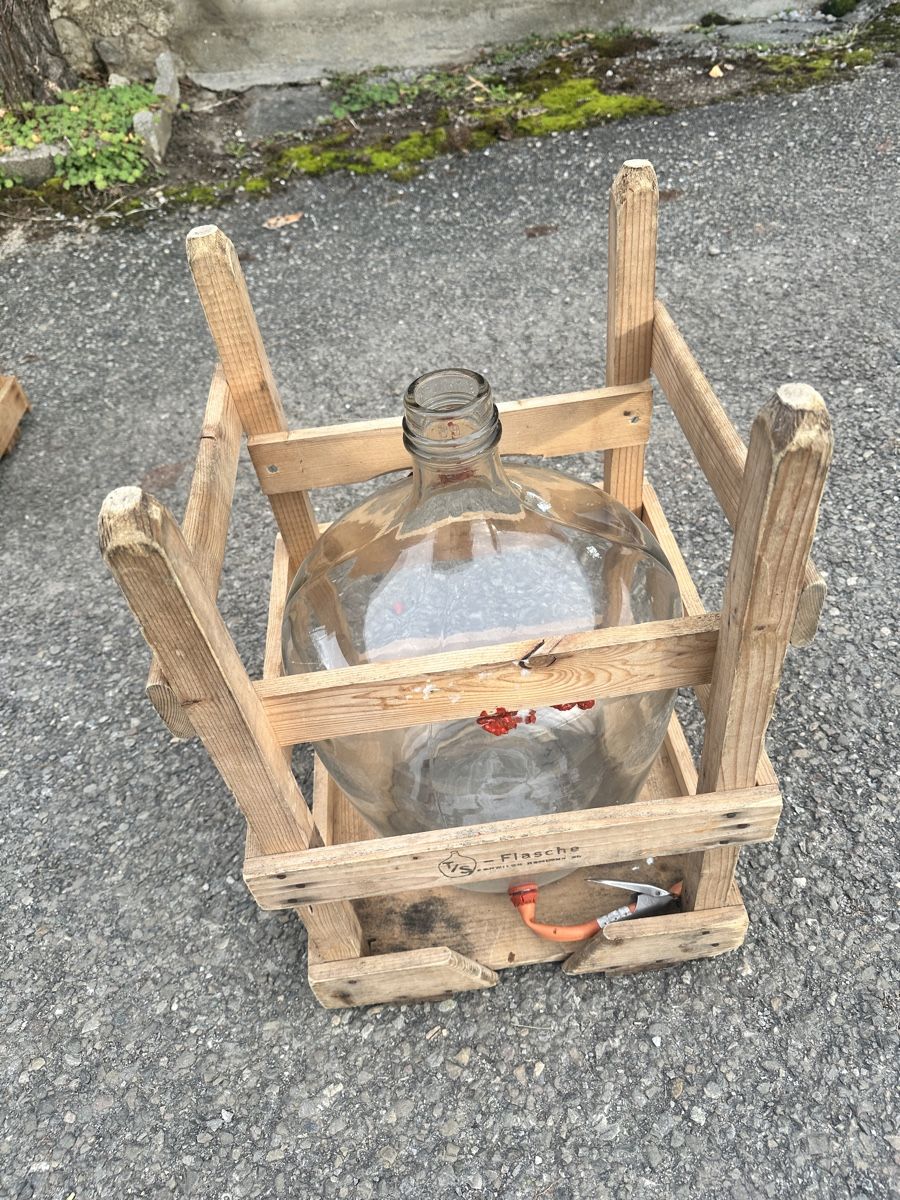 Accessori: Ballonflasche mit weissem Glas – Usato da Rüti ZH venduto da Osi99
