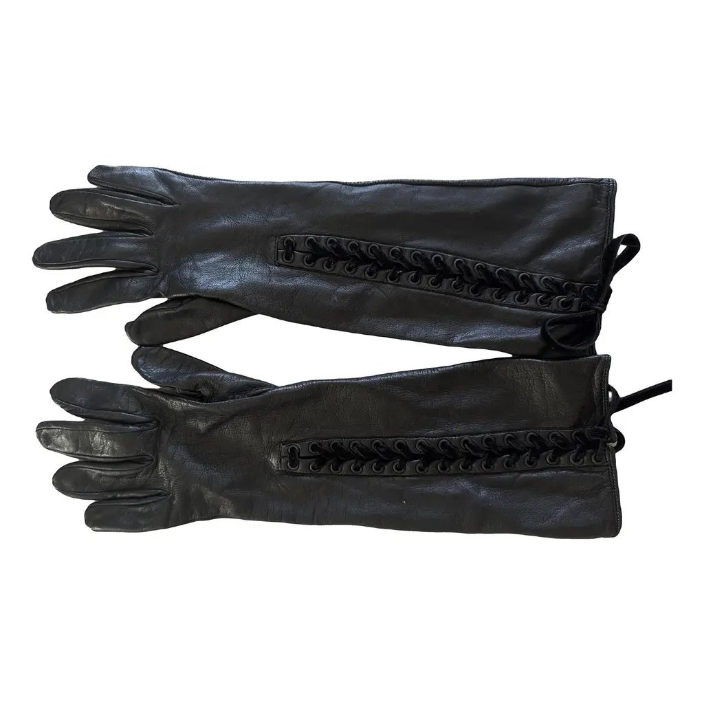 Bottega Veneta Guanti & manicotti: Bottega Veneta Long Laced Leather Gloves – Usato da Origlio venduto da sto_2pxf