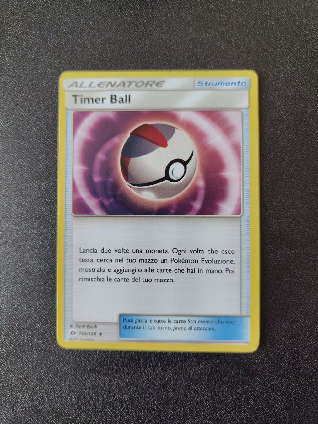 Pokémon Carte collezionabili: Timer Ball 123/149 Trainer Pokémon SM Base Set 2017 IT ab 1. – Usato da Mezzovico venduto da finsteraar
