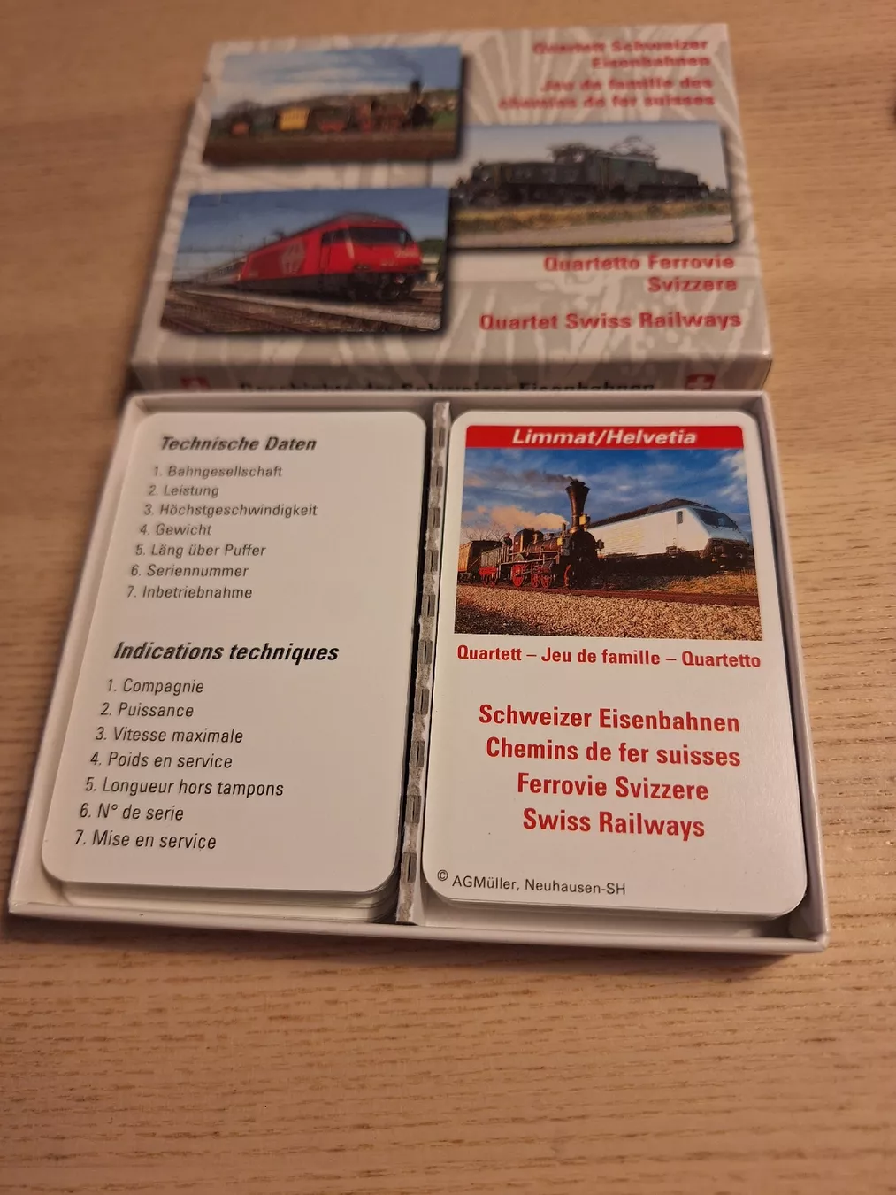 Jeux: Quartett Schweizer Eisenbahnen – D'occasion à Schaffhausen par RicardoSchaffhausen 1