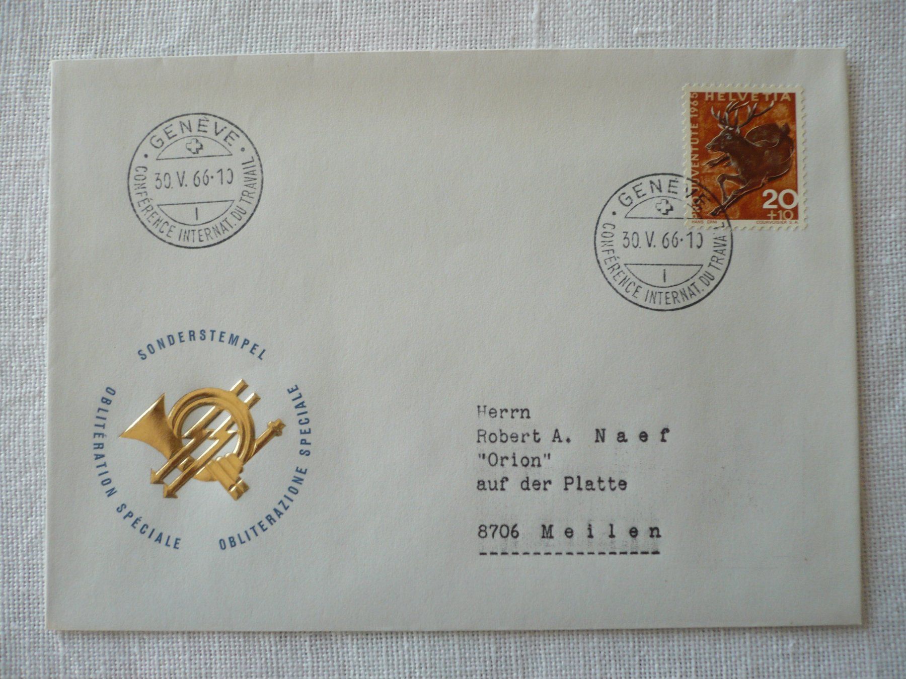 Tutti i francobolli: 1966 Internat. Arbeitskonferenz, Genève – Usato da Zürich venduto da saltandpepper008