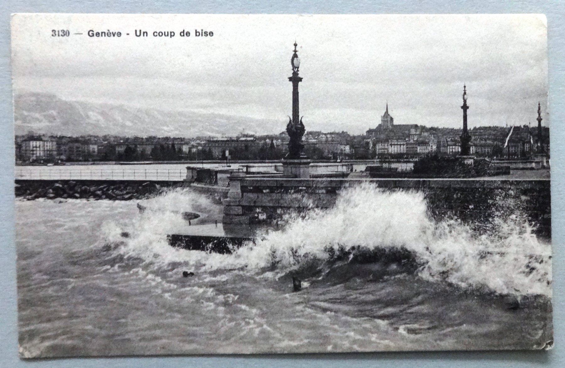 Cartoline postali: Genève - Un coup de bise – Usato da Fétigny venduto da Billy2miny