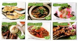 Briefmarken "Gastronomie".  St. Vincent