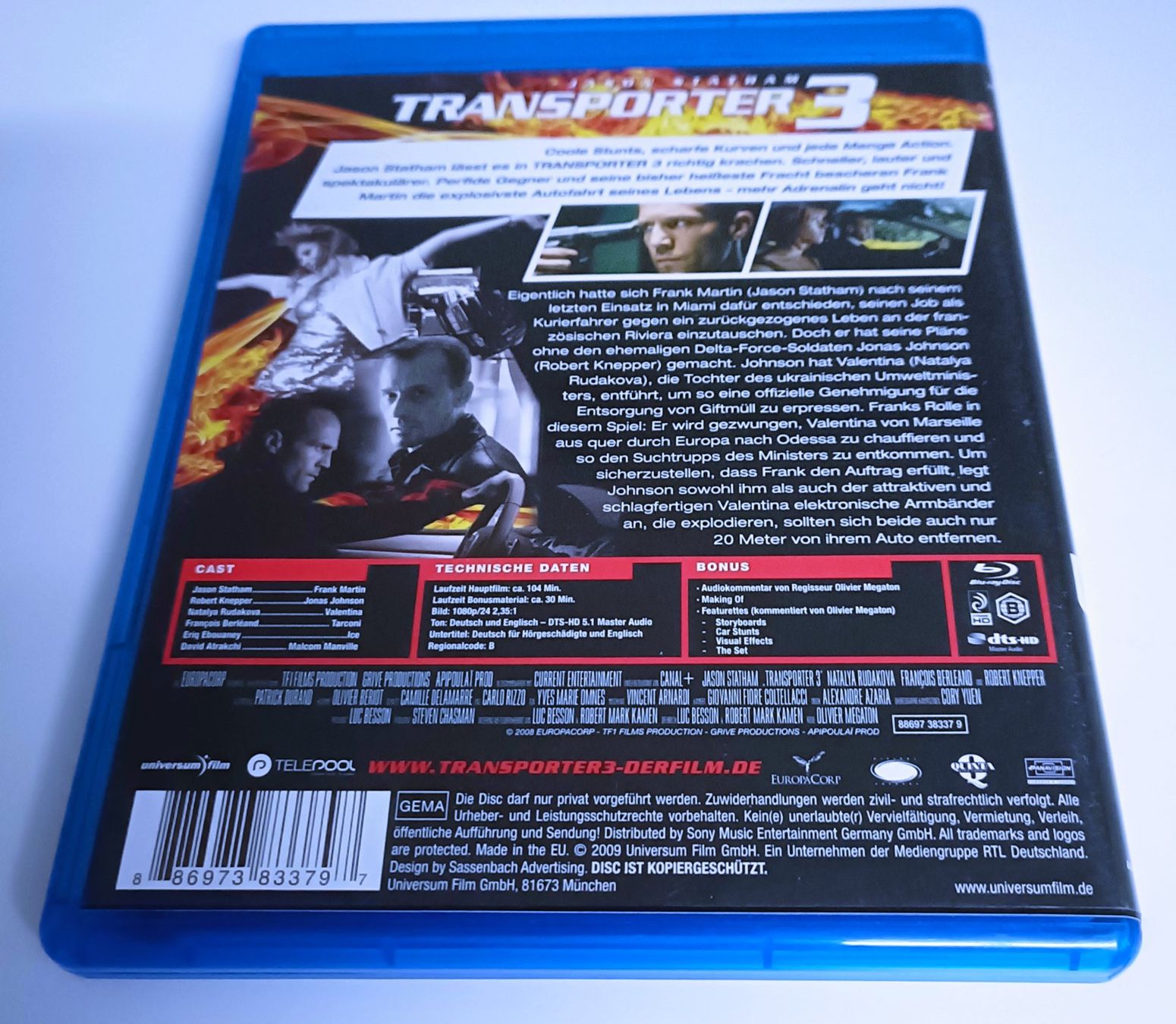 Tutti i DVDs: Transporter 3  (Blu-Ray) – Usato da Köniz venduto da Movieportal007 1