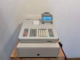 Registrierkasse SHARP XE-A207W mit Ersatz Thermorollen
