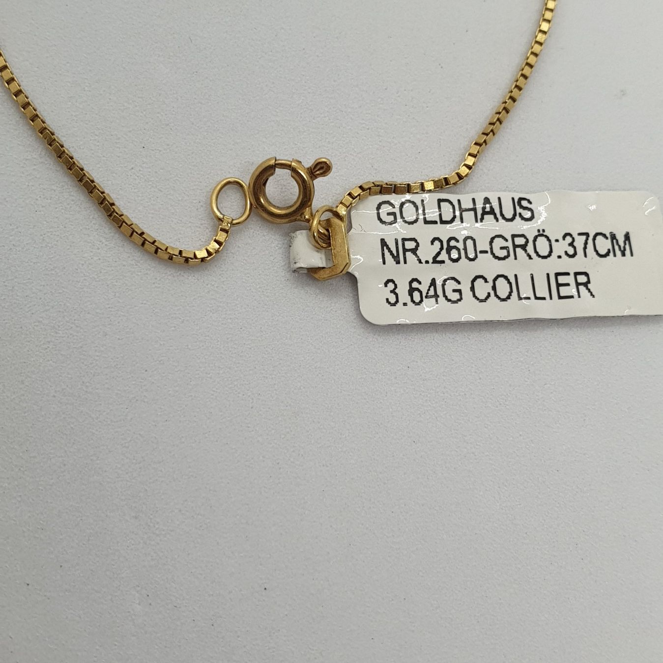 Catenine: Echt 18K Gold - Collier mit Brilliant – Usato da Luzern venduto da Luzern-Goldhaus 1