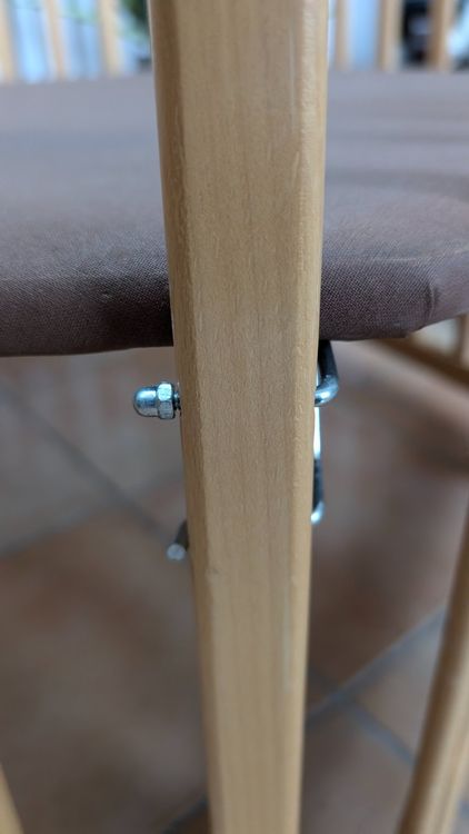 Parcs & barrières de sécurité: Holz Laufgitter 6-Eckig mit gepolsterten Stoff-Einlagen – D'occasion à Würenlos par Wentta 3