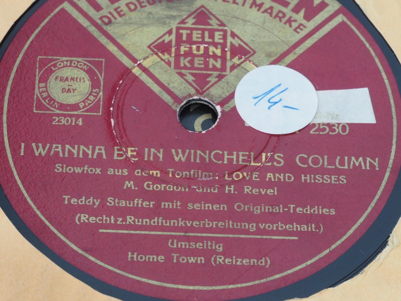 Vinyles: DISQUES 78 TOURS – D'occasion à Lausanne par Leag 3