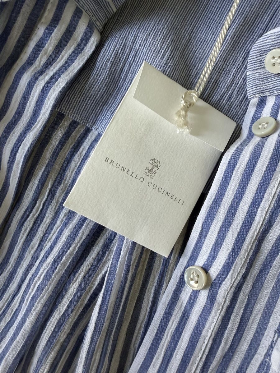 Brunello Cucinelli Vestiti: Kleid BRUNELLO CUCINELLI gestreift mit GUrtel Grösse M neu – Nuovo (secondo la descrizione) da Paradiso venduto da ksh_b5nb