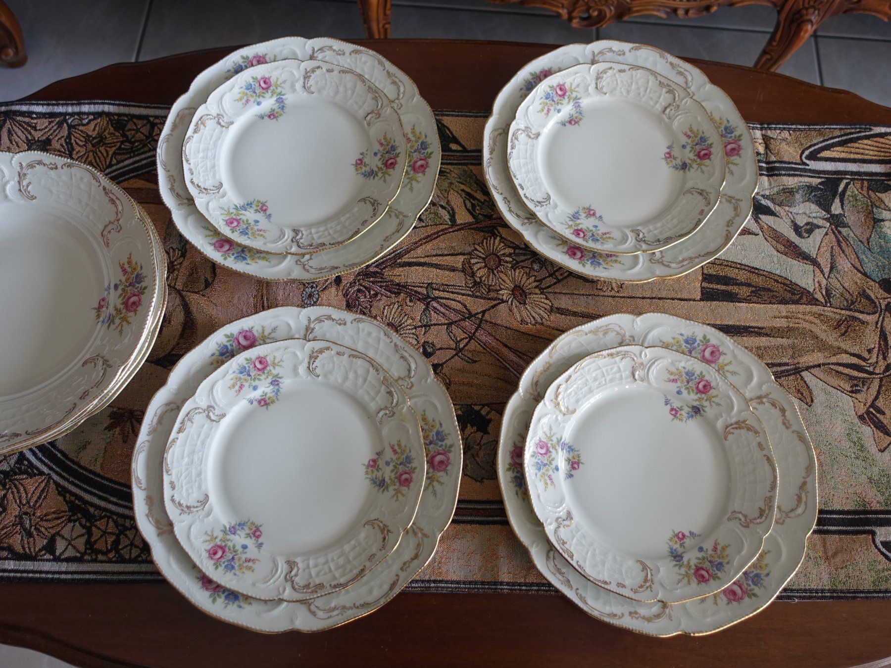Rosenthal Piatti: Vintage Rosenthal Teller-Set Sanssouci – Usato da Glattfelden venduto da tdlubek 3