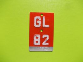 Velonummer / Fahrradnummer GL 82