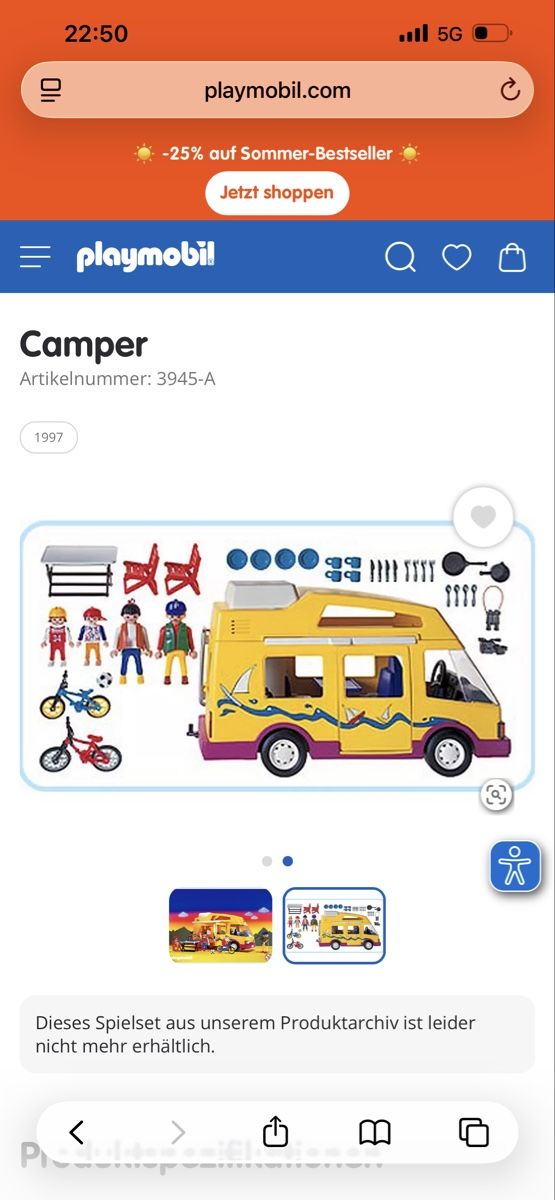 Playmobil Spielzeuge: Playmobil Camper 3945-A  – Gebraucht aus Teufenthal AG von nat_wfg9 2