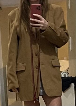 Blazer Schurwolle Blazer Gina Donna Gr. 38 Oversize Braun