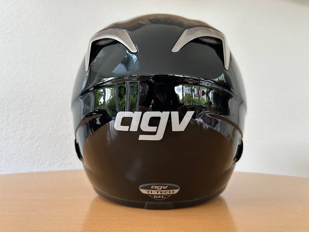 Caschi & visiere: Motorradhelm AGV. Schwarz, Gr. M/L – Usato da Münsingen venduto da Moser99 1