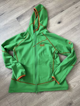 Jack Wolfskin Fleecejacke mit Kapuze grün XL 46