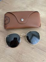 Ray-Ban RB3447 Round Metal Sonnenbrille Damen/Herren Gold