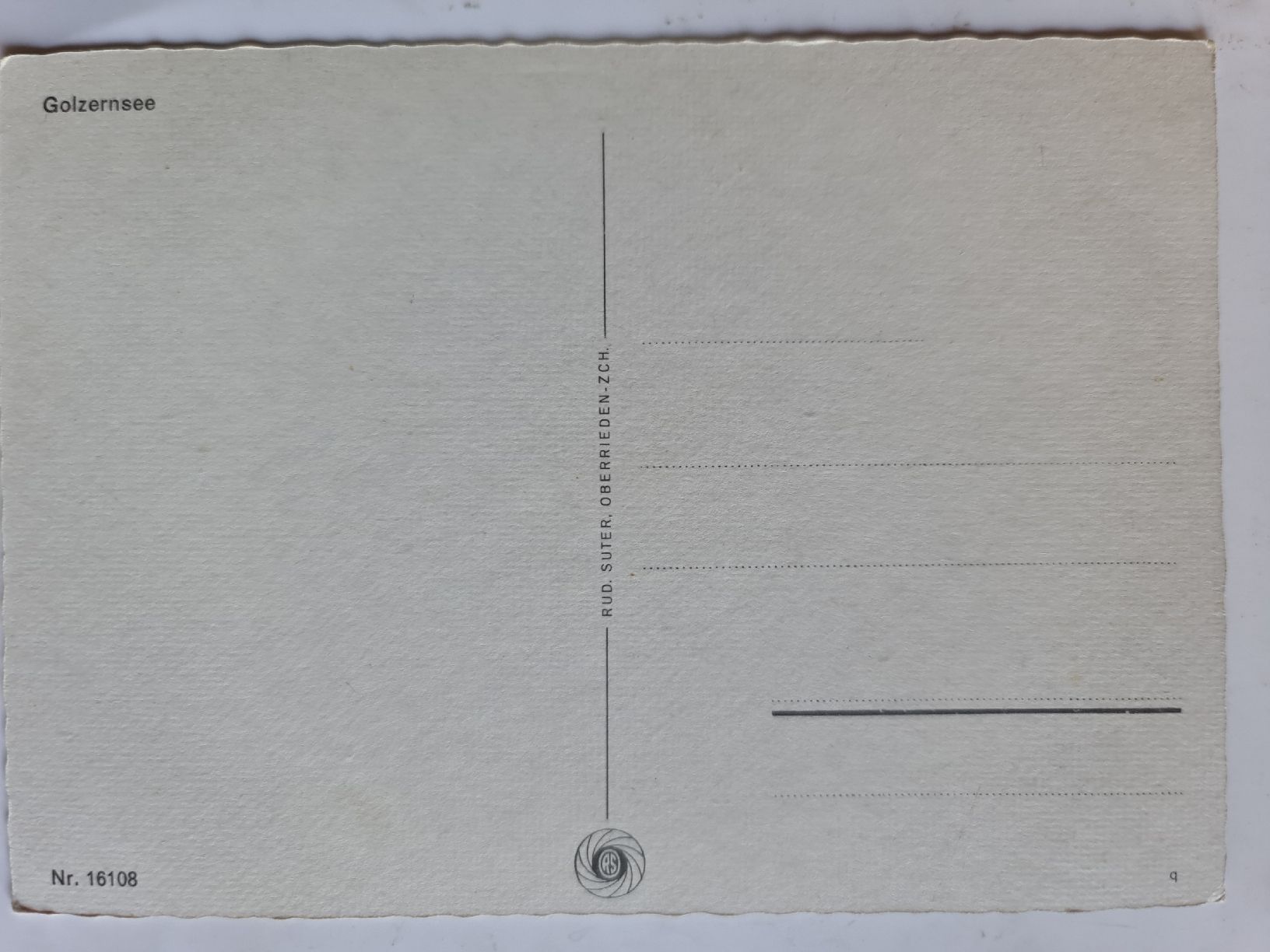 Ansichtskarten: Ansichtskarte Golznersee – Gebraucht aus Dintikon von Vexi 1