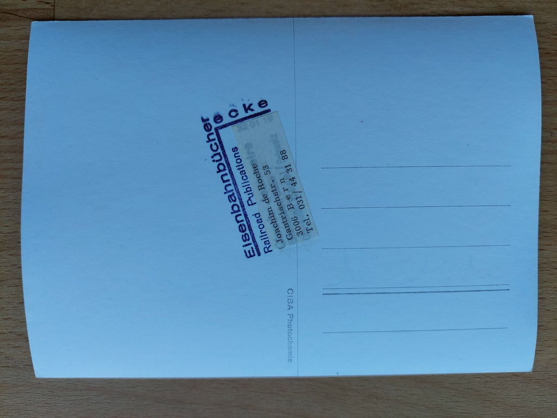 Cartoline postali: Echtfotokarte Rechtsufrige Thunersee-Bahn – Usato da Obfelden venduto da Foto_Bild_Kunst_Buch 1