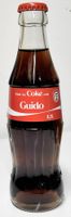 Coca-Cola Flasche mit Namen Guido  von Deutschland