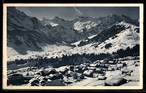 Ansichtskarten: Adelboden, Teilansicht mit Steghorn, Wil – Gebraucht aus Berlin von bartko-reher