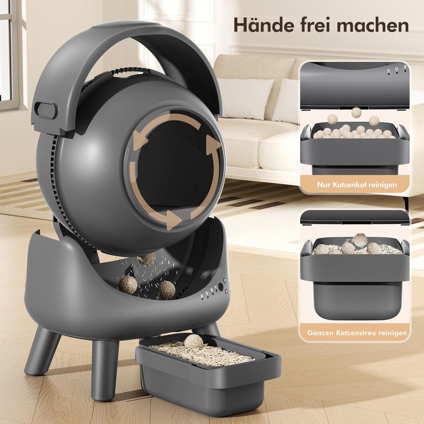 WC: NEU - Selbstreinigende Katzentoilette – Usato da Grabs venduto da applegrabs 5