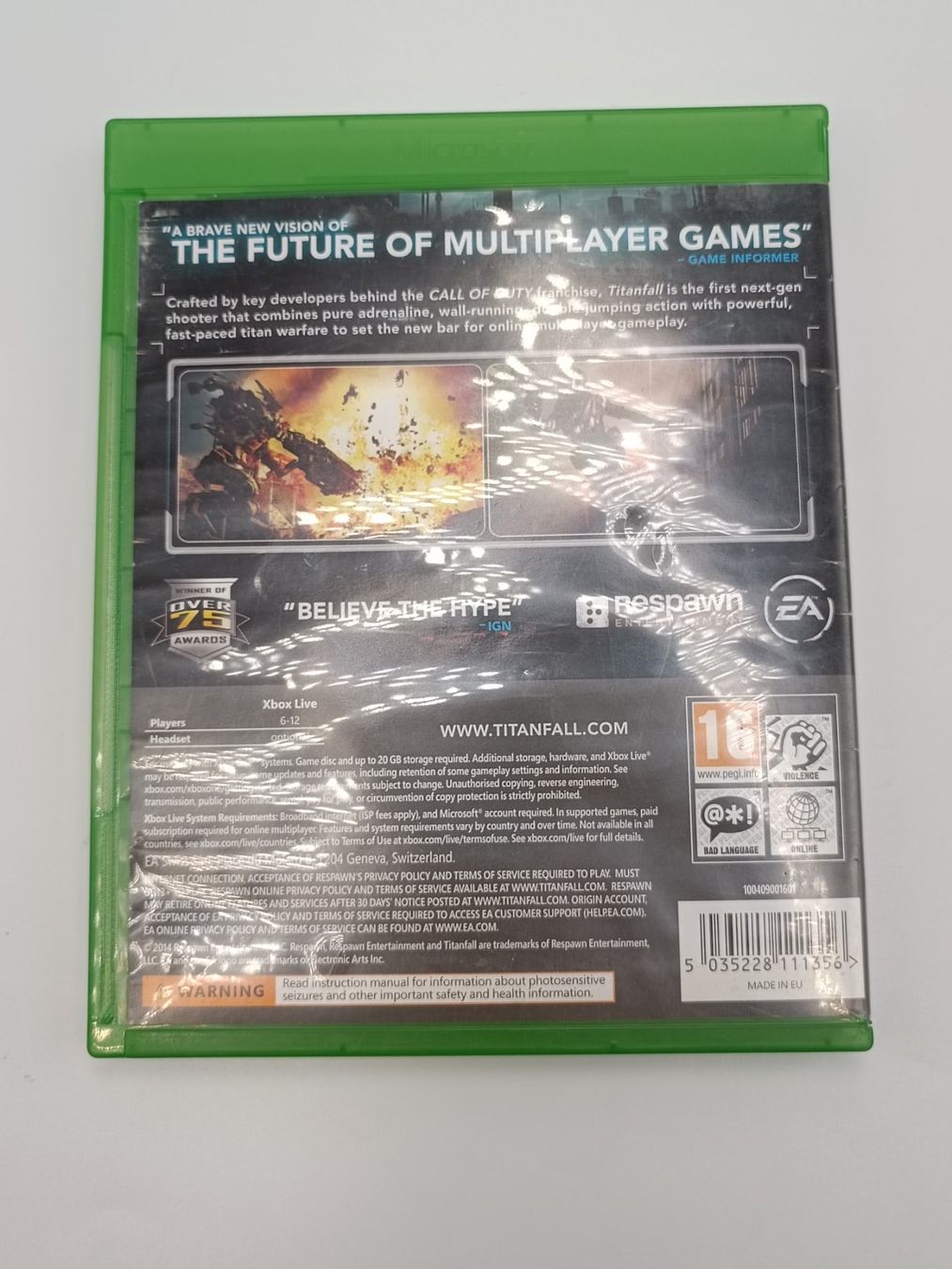 Spiele: XBOX ONE Game TITANFALL – Gebraucht aus Schlieren von 2nd-Life 1