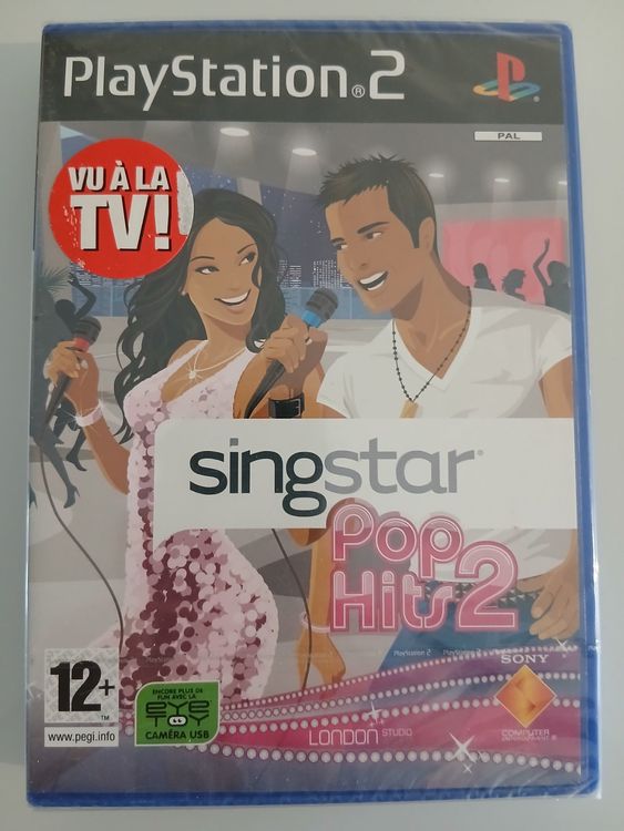Jeu Singstar POP Hits 2 – PlayStation 2 (PS2) – PAL – Complet Avec Notice – Très Bon état