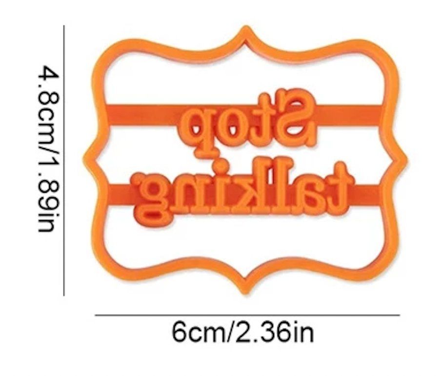 Teglie da forno: Fieser Spruch Guetzliausstecher, Ausstechform mit Stempel – Nuovo e nell'imballaggio originale da Berg am Irchel venduto da Zweiti_Chance 1